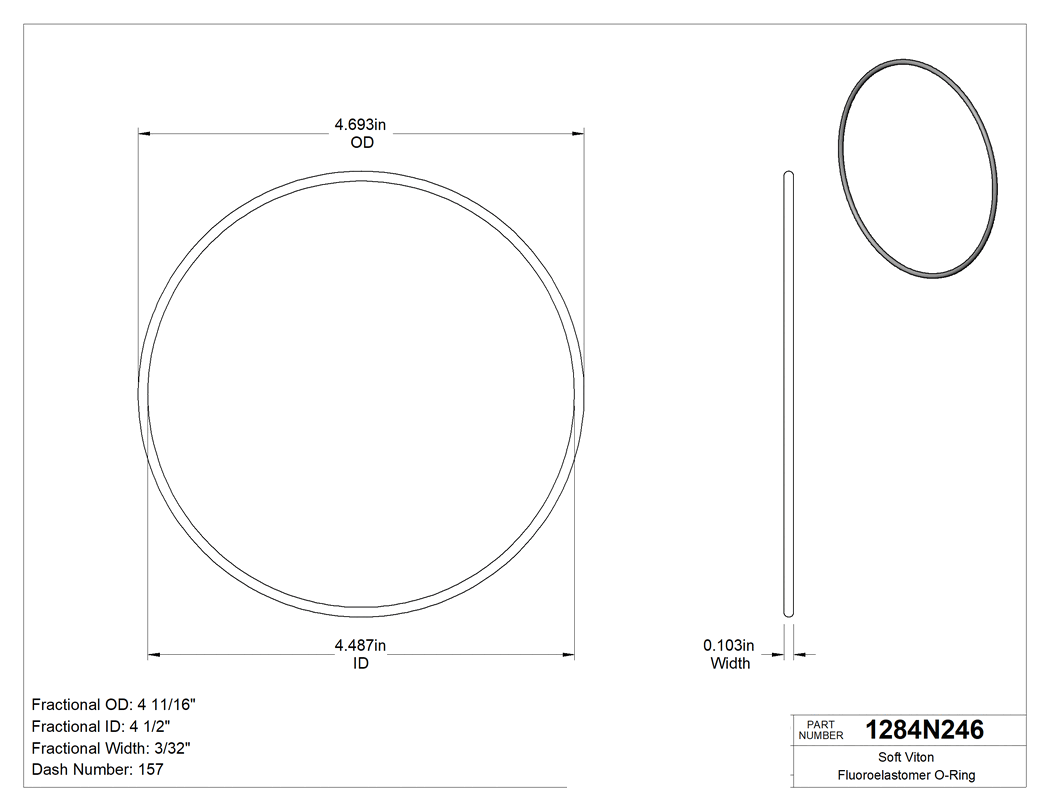 Technical drawing - 1284N246